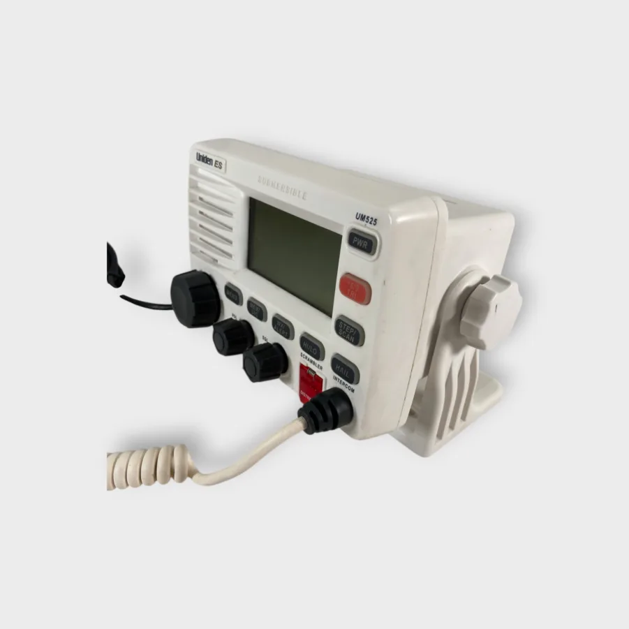 Uniden ES UM525 White VHF RADIO - Submersible Marine TESTED - Image 5