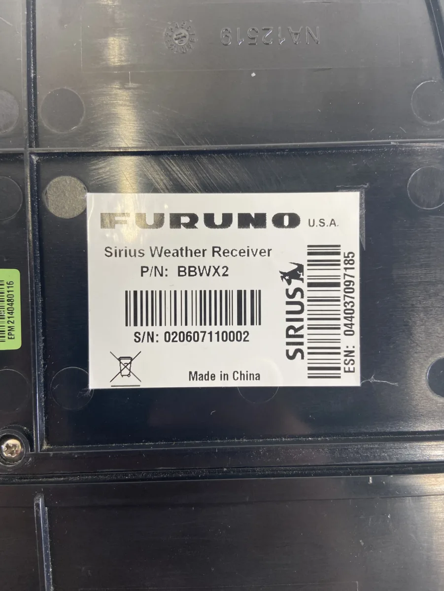 Furuno BBWX2 Sirius Satellite Weather Receiver - VX2 (C-MAP), NavNet 3D, TZtouch - Image 9