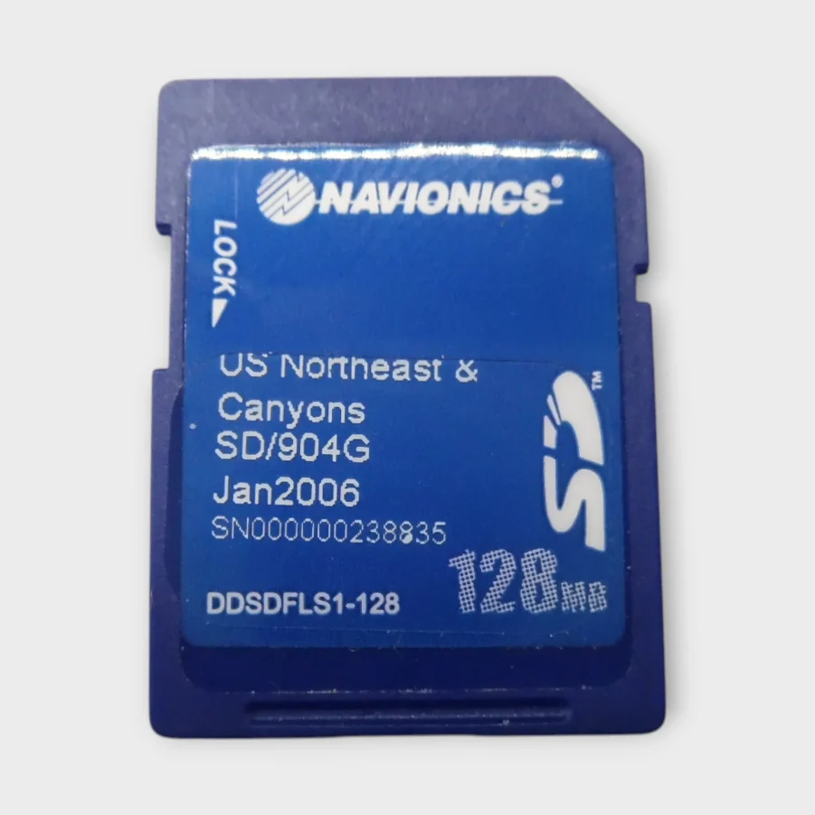 Navionics SD/904G 128MB US Northeast & Canyons - Updated Jan. 2006 - Great Condition - Tested!