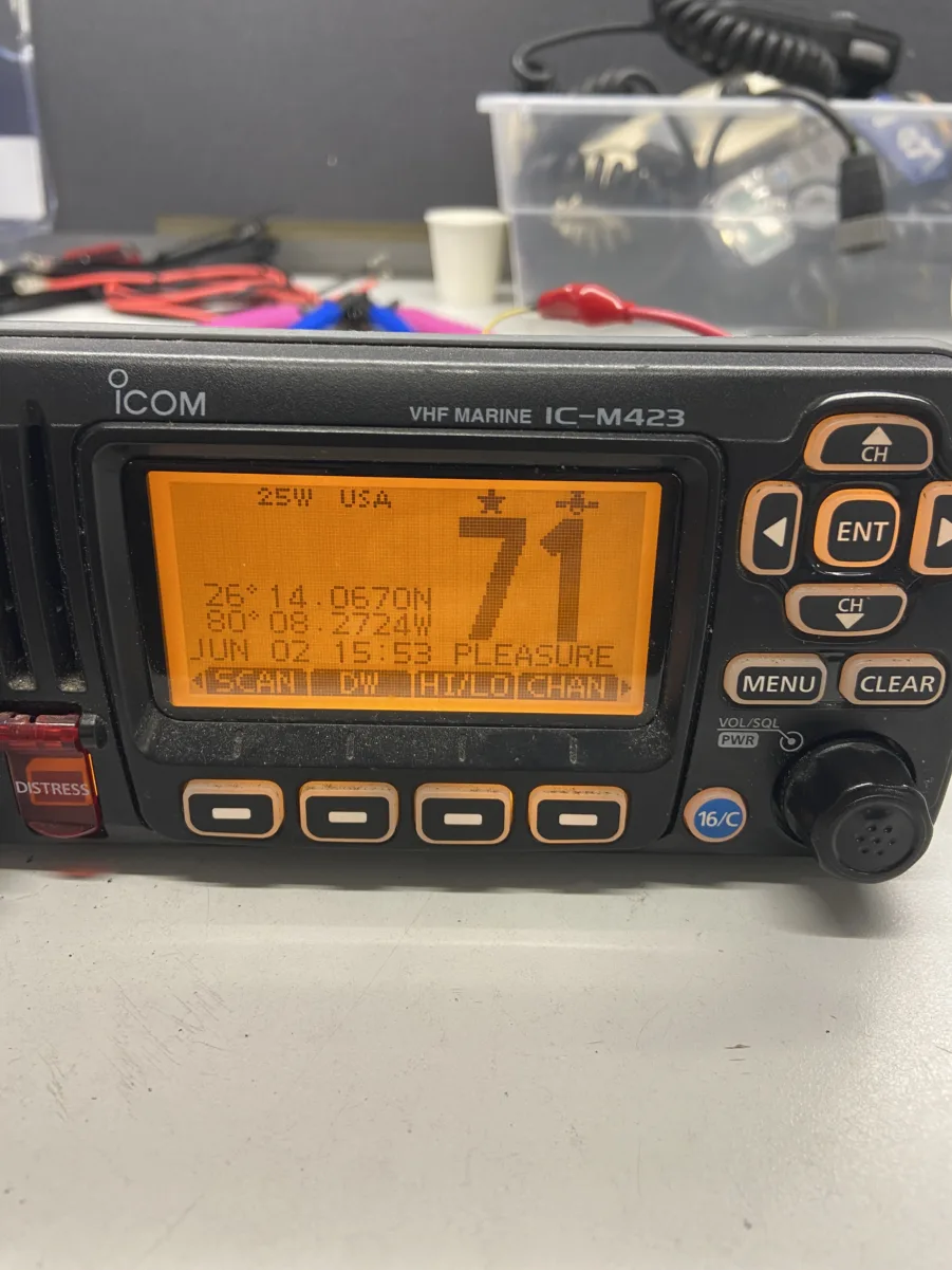 ICOM IC-M423 MARINE VHF-Tested- 90Day Warranty Free Shiping - Image 2