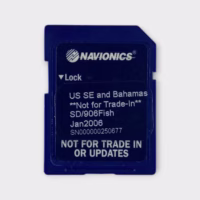 Navionics SD/906Fish Chart Card US SE And Bahamas Jan 2006~Good