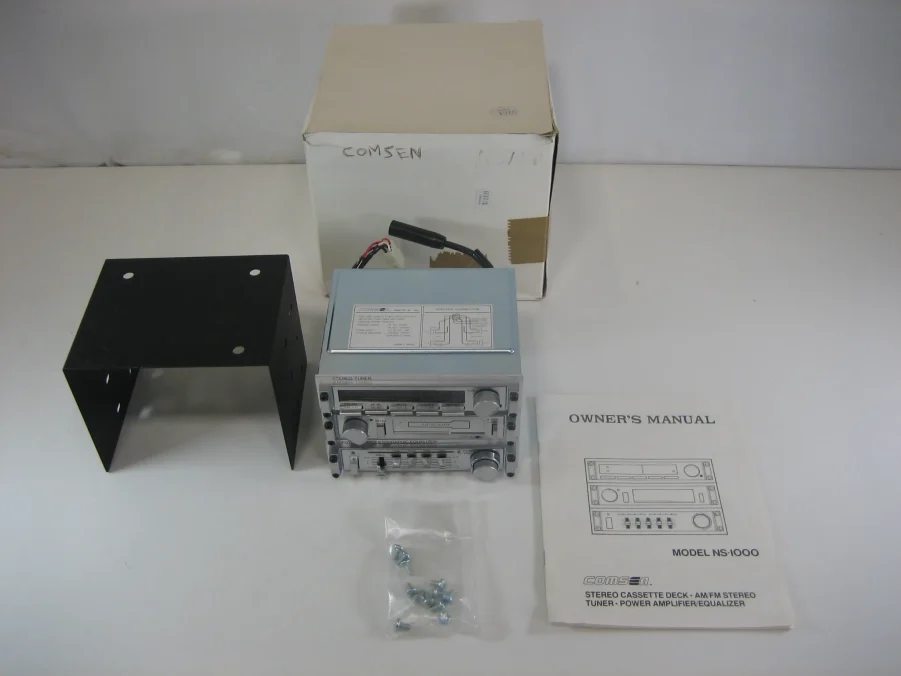Comsen NS-1000 Stereo Cassette Deck AM/FM Amplifier/Equalizer New-Old-Stock 90-Day Warranty