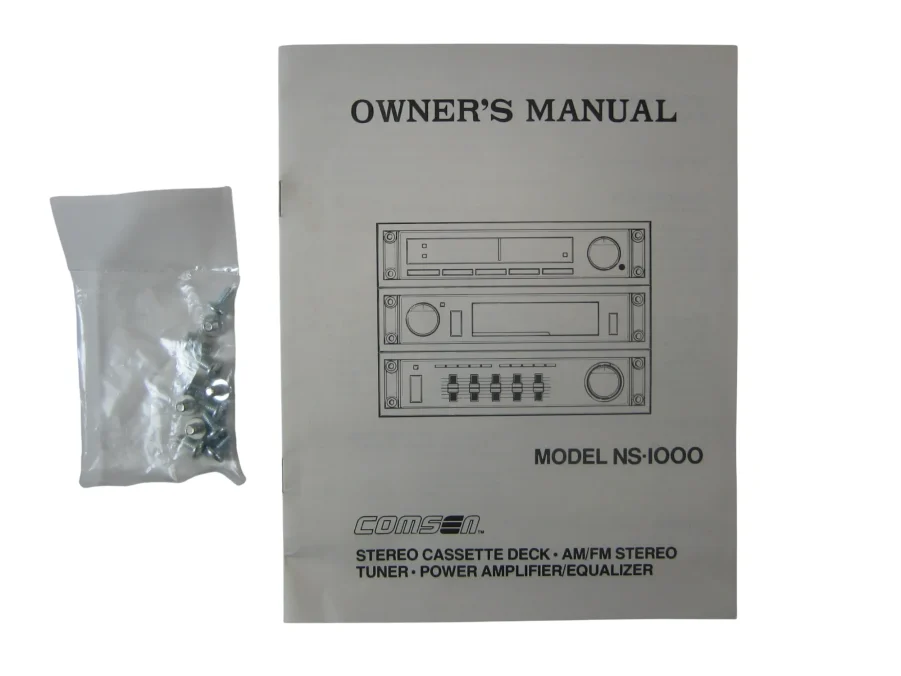 Comsen NS-1000 Stereo Cassette Deck AM/FM Amplifier/Equalizer New-Old-Stock 90-Day Warranty - Image 12