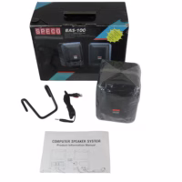 Speco BAS-100 2-Way Bass Reflex-Ported Amplified Speaker New-Old-Stock 90-Day Warranty