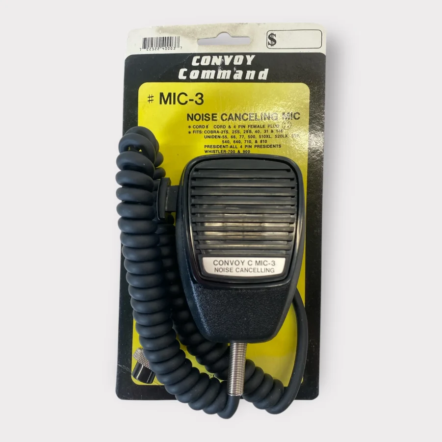 Convoy Command MIC-3 4-Pin Dynamic Noise Cancelling Microphone *New-Out of Box*