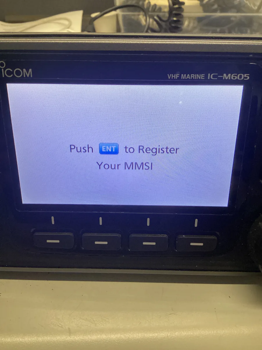 Icom IC-M605 DSC VHF Complete W/ Fist Mic- Fully Tested-NMEA 2000- NO MMSI- Free Shipping - Image 3