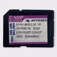 C-MAP Jeppesen SD Card M-NA-M022.36 USA East Coast And Bahamas 19-FEB-16 *GOOD*