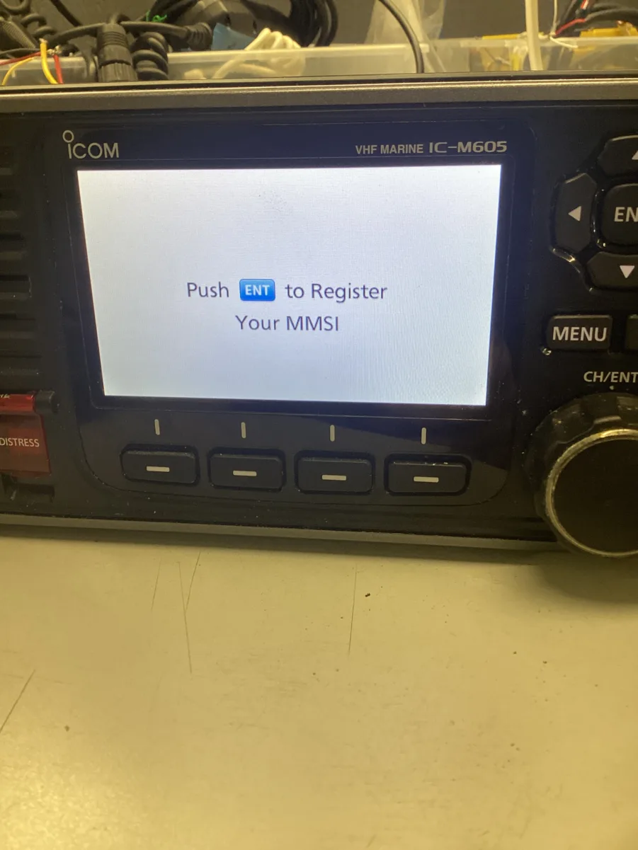 Icom IC-M605 DSC VHF Complete W/ Fist Mic- Fully Tested -NMEA 2000- NO MMSI- Free Shipping! - Image 5