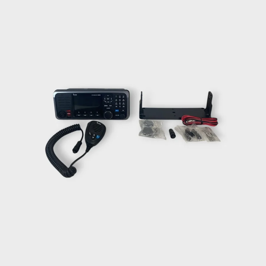 Icom IC-M605 DSC VHF Complete W/ Fist Mic- Fully Tested -NMEA 2000- NO MMSI- Free Shipping!