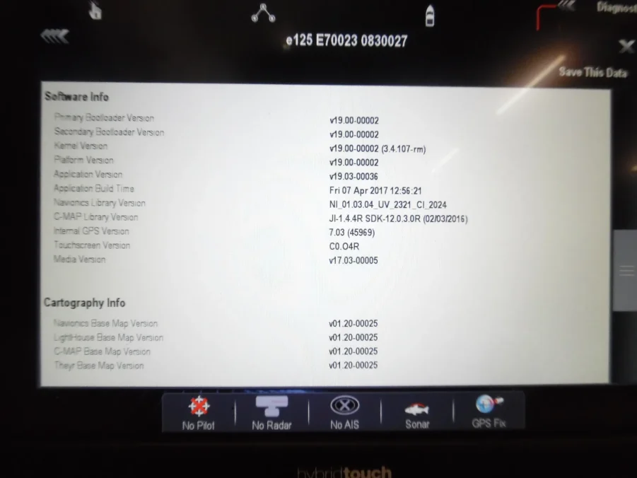 Raymarine e125 12.1" HybridTouch MFD w/ Sun Cover - *90 Day Warranty* - E70023 - *Great Condition* - Image 14