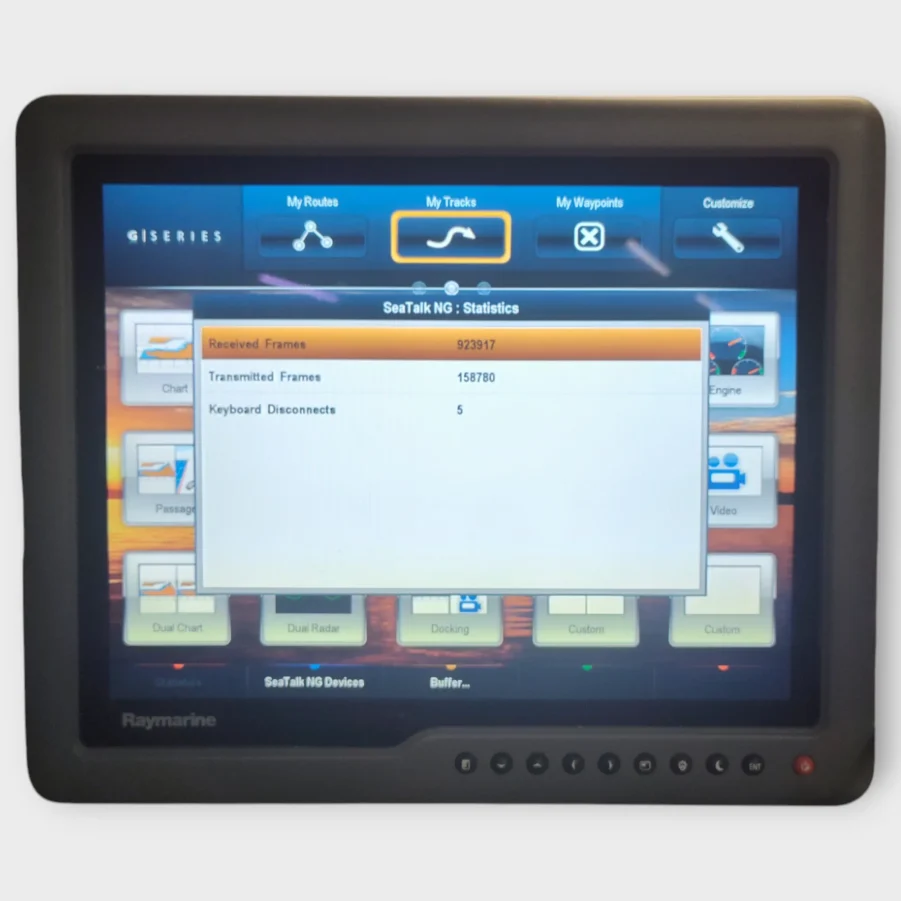 Raymarine G-Series Classic Command Center Keyboard E02044 w/ Rear Cover/Tested - 90 Day Warranty - Image 9