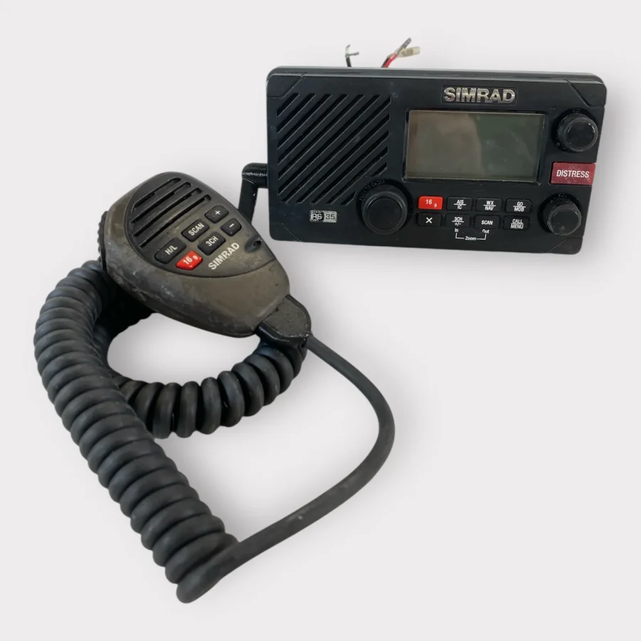 Simrad RS35 Marine DSC VHF Radio W/ Receive Only AIS - Rebuilt Cable - Tested