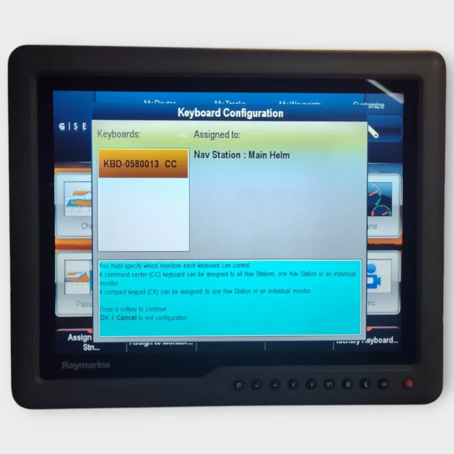 Raymarine G-Series Classic Command Center Keyboard E02044 w/ Rear Cover/Tested - 90 Day Warranty - Image 10