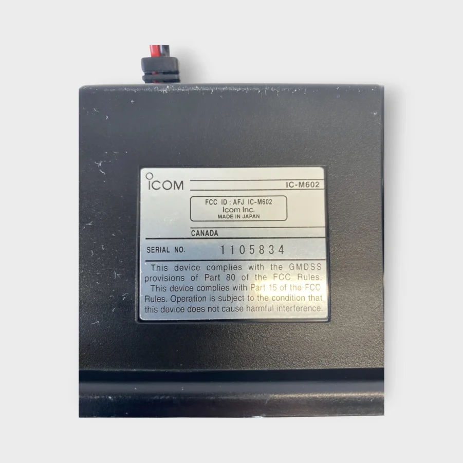 Icom IC-M602 VHF Mobile Marine Transeiver W/ HM-136B Fist Mic - USED - Tested - Great Condition - Image 6