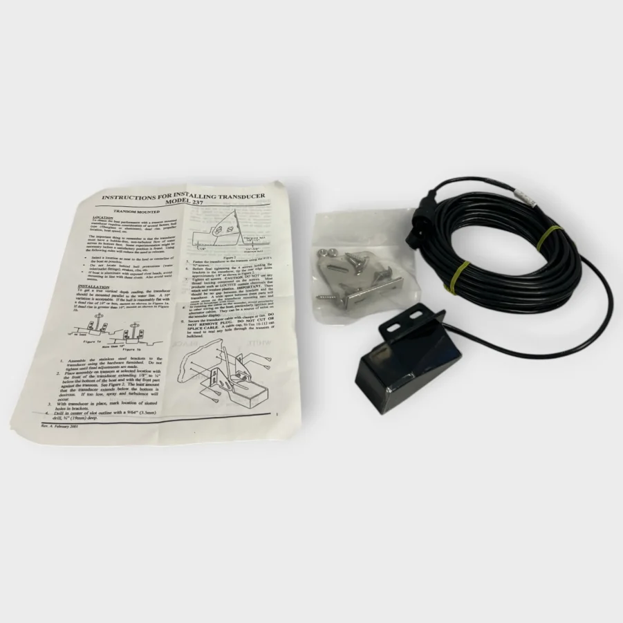 Sitex 237-200-8P 200khz Transom Mount Transducer with 8-Pin Fuji Connector - NEW