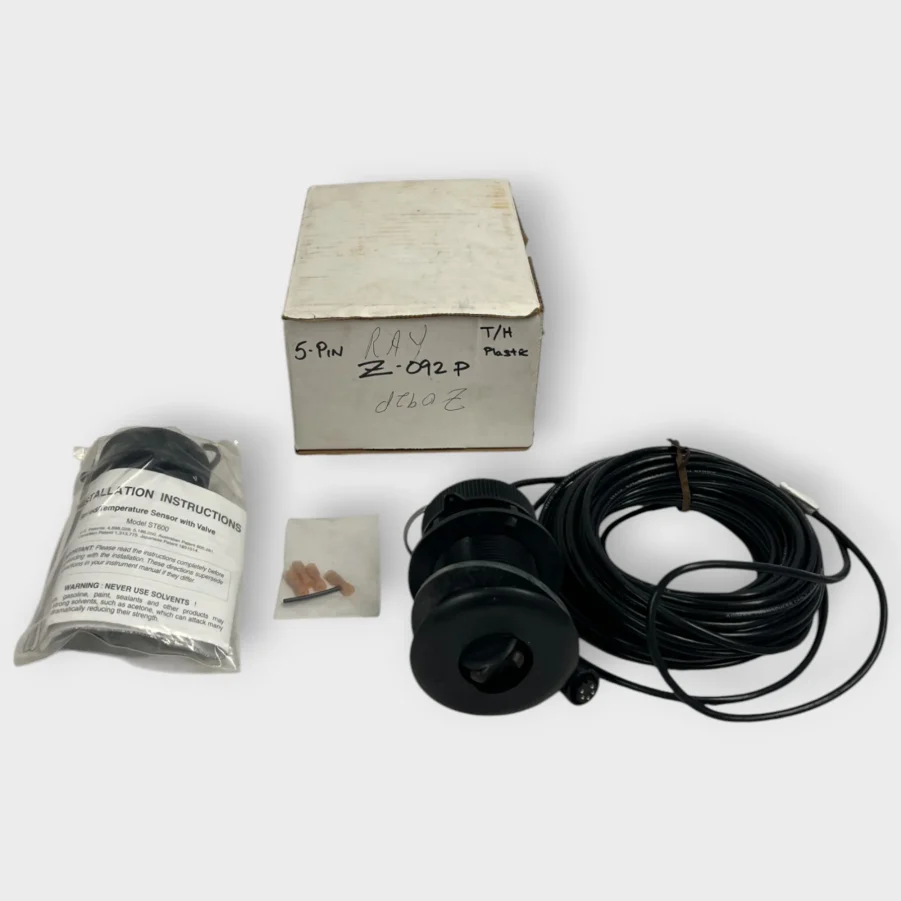 Autohelm Z092P Thru-Hull Speed/Temp Tranducer for ST50 - 5 Pin *NEW & COMPLETE*