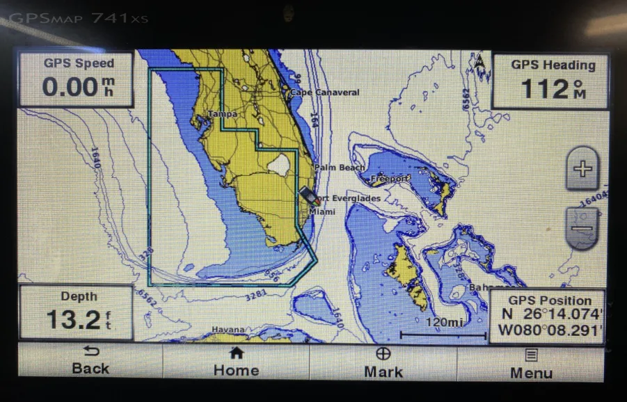 Garmin GPSmap 741XS Touchscreen Display -90-Day Warr- (Tested Good) - Image 2