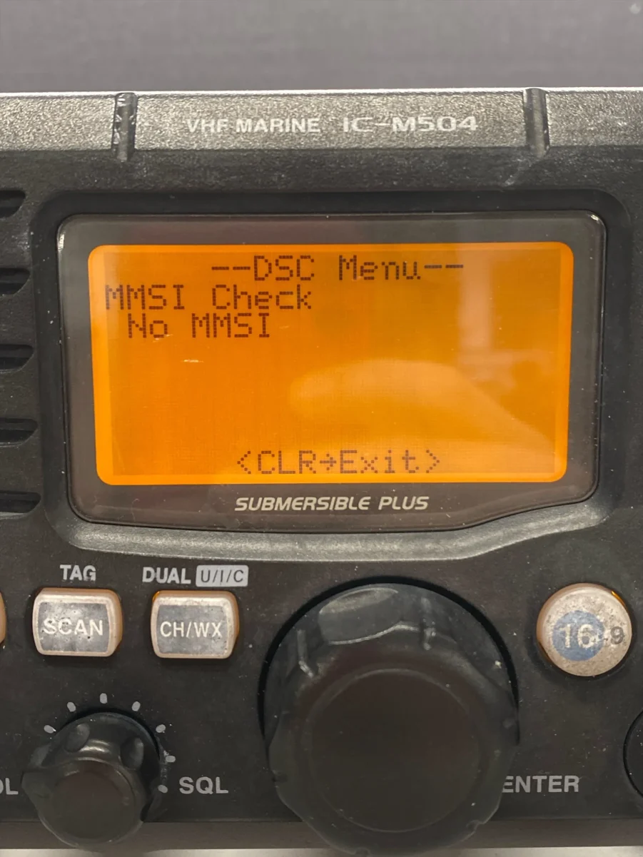 Icom IC-M504A Marine DSC VHF Transceiver W/ Attached Mic -Tested- Free Shipping - Image 4