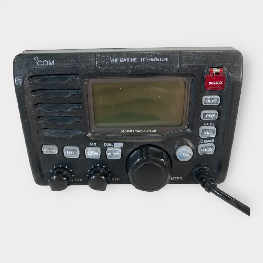 Icom IC-M504A Marine DSC VHF Transceiver W/ Attached Mic -Tested- Free Shipping - Image 2