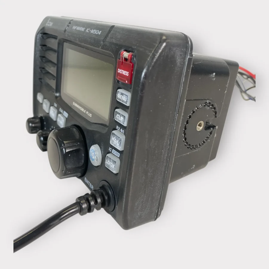 Icom IC-M504A Marine DSC VHF Transceiver W/ Attached Mic -Tested- Free Shipping - Image 6