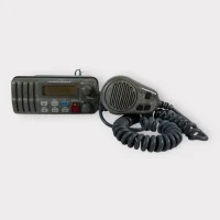 Icom IC-M302 DSC VHF Marine Radio Transceiver W/ HM-141G Hand Mic - Tested