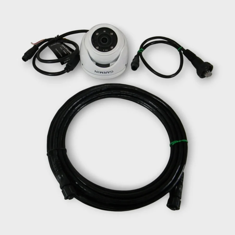 Garmin GC200 Marine IP Eyeball Camera w/ Mounting Base & Cables 010-02164-00 Excellent Condition!