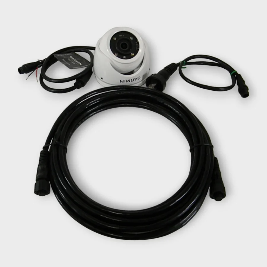 Garmin GC200 Marine IP Eyeball Camera w/Cables & Mounting Base 010-02164-00 Excellent Condition!!
