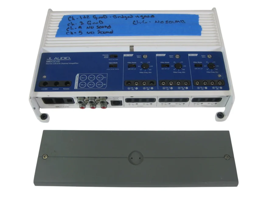 JL Audio M600/6 Marine Amplifier As-Is f/Parts/Repair No Warranty No Returns