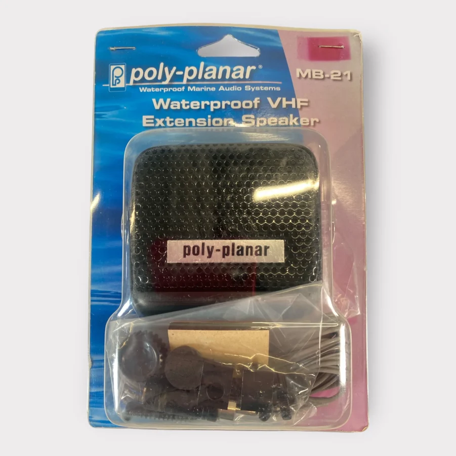 Poly-Planar MB-21B Waterproof VHF Extension Speaker - Black - 8 Watts **New**