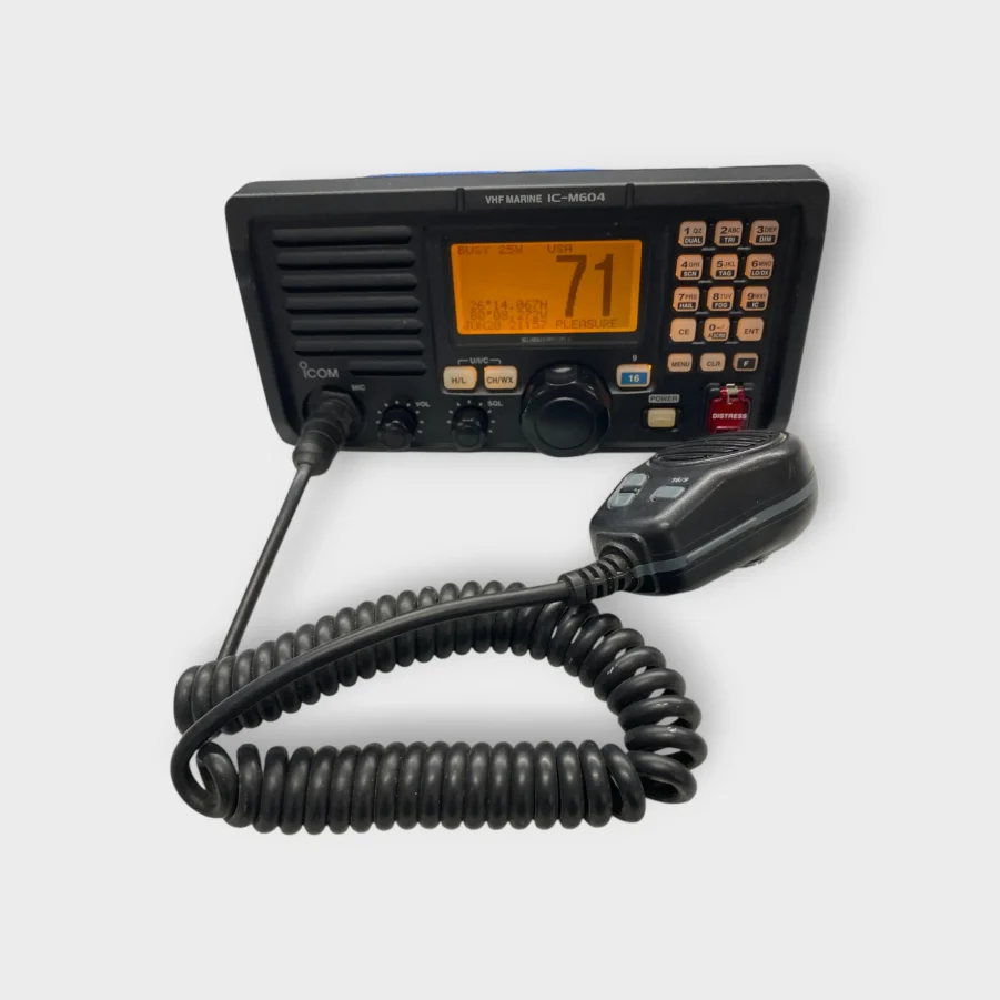 ICOM IC-M604 Marine DSC VHF Radio W/ HM-136B Fist Mic -Tested - USED - Free Shipping- 90 Day Wnty - Image 3