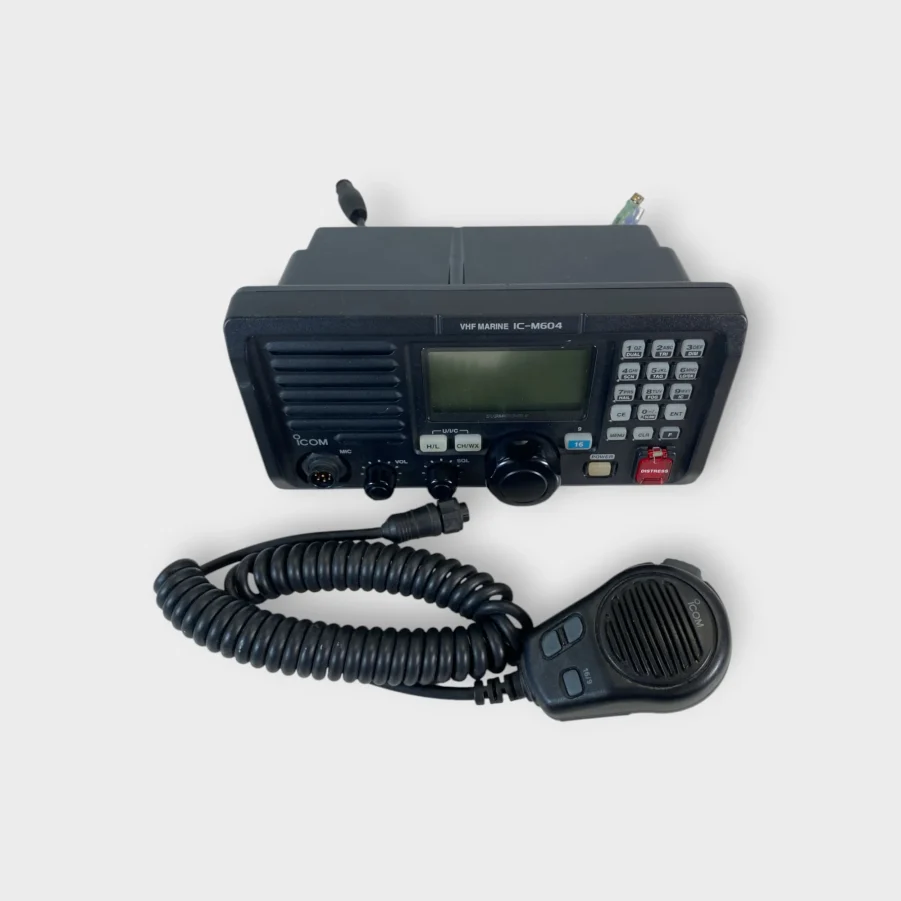 ICOM IC-M604 Marine DSC VHF Radio W/ HM-136B Fist Mic -Tested - USED - Free Shipping- 90 Day Wnty