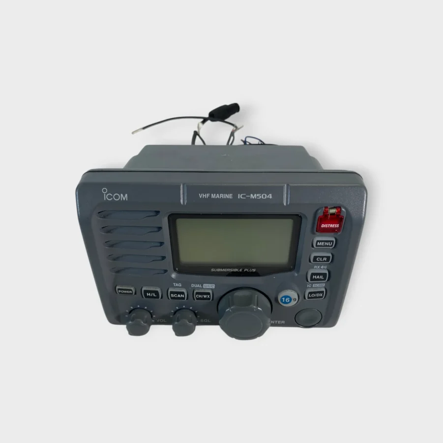 Icom IC-M504 Marine DSC VHF Radio (Grey) W/ HM-126RG Fist Mic - Tested - USED - Free Shipping - - Image 5