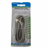 Philmore 70-006 MediaStar Stereo Cable 6FT-3.5MM Stereo Plugs New-Old-Stock 90-Day Warranty