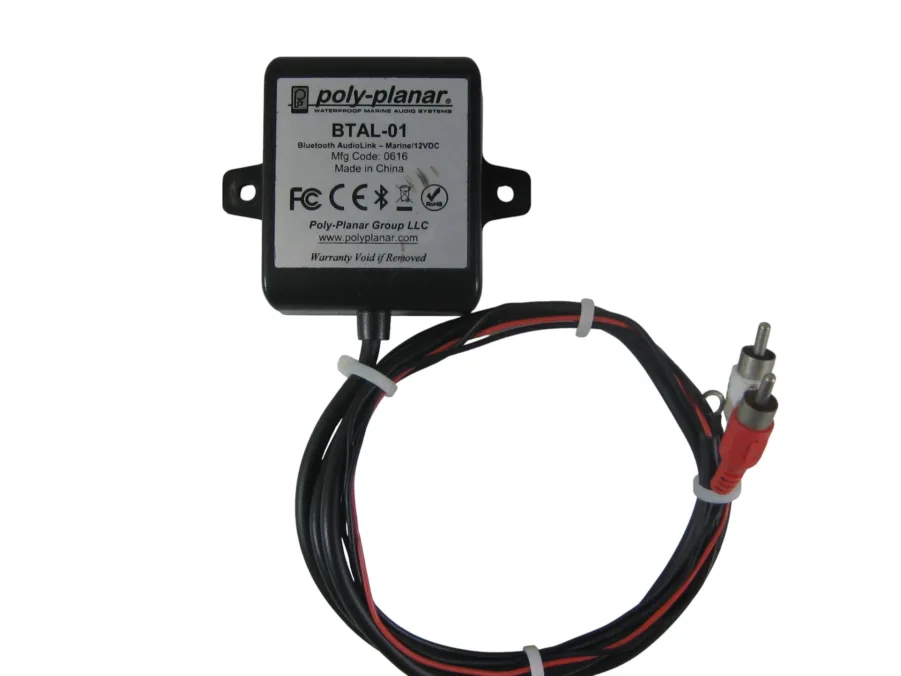 Poly-Planar BTAL-01 Waterproof Marine Bluetooth Audiolink 12VDC 90-Day Warranty
