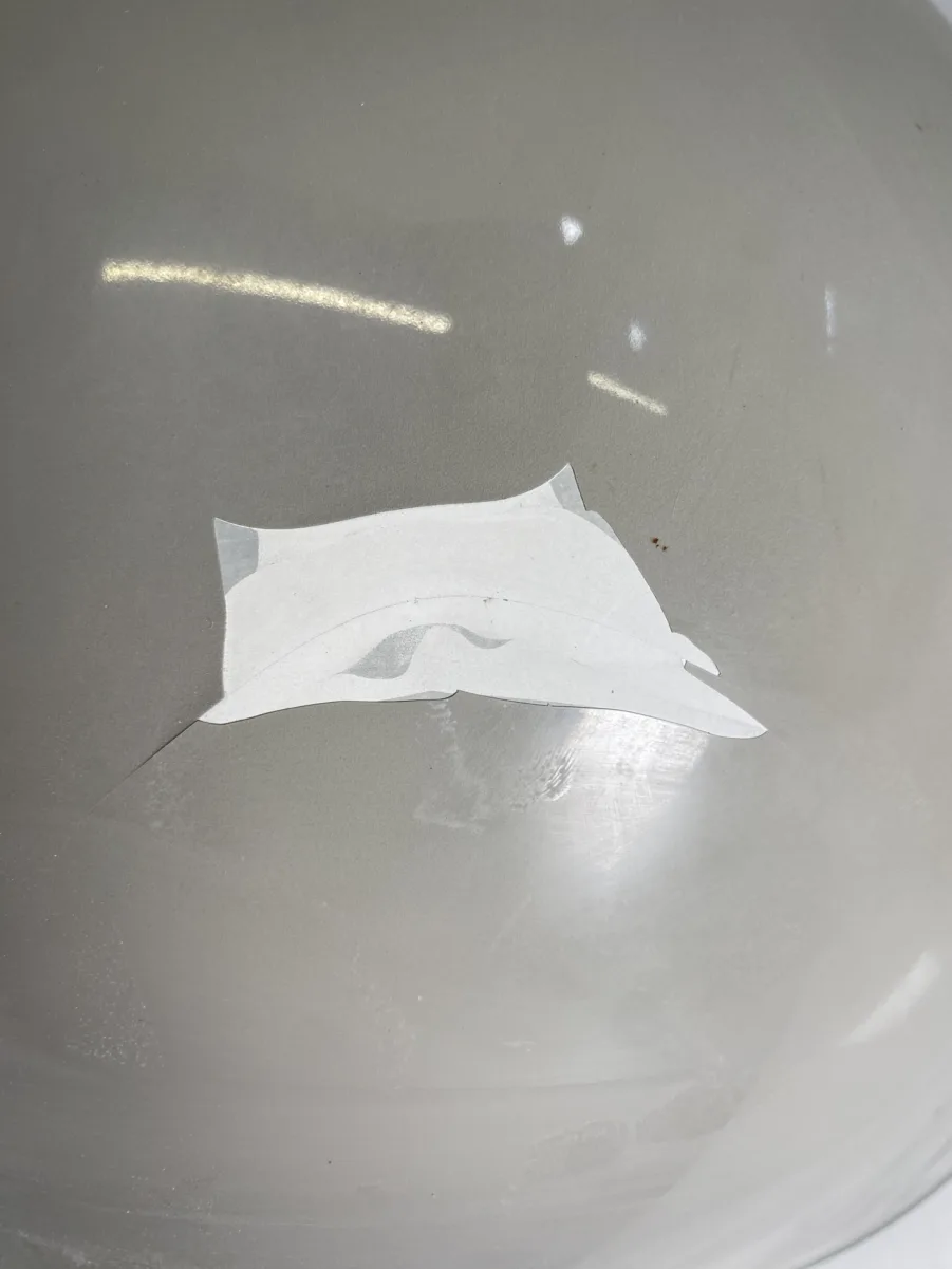 KVH 15" Blank Empty Dummy Dome - Grey - Fair Condition - USED - SEE DESCRIPTION - Image 6