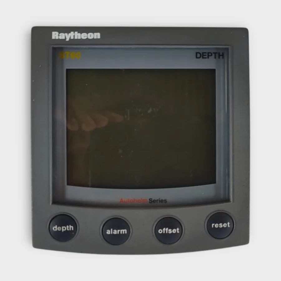 Raytheon ST60 Depth Instrument Display A22010 w/ Sun Cover & Cables Tested/Good - 90 Day Warranty - Image 3