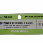 Archer/Radio Shack 270-048 High Power Auto Stereo Fader New-Old-Stock 90-Day Warranty - Image 3