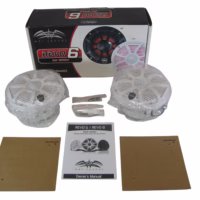 Wet Sounds Revo 6-SW-W 6.5" 2-Way Marine Speakers w/RGB LED Lighting New-Old-Stock 90-Day Warranty