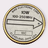 Bird Electronics Corp 10W Meter Element 100-250MHz - USED - 90 Day Warranty - Free Shipping