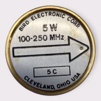 Bird Electronics Corp 5W Meter Element 100-250MHz - USED - 90 Day Warranty - Free Shipping