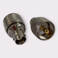 UHF Male (PL-259) To BNC Female Coaxial Adapter Connector **Lot of 2**