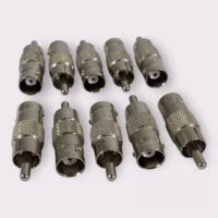 RCA Male To BNC Female Coaxial Adapter Connector **Lot of 10**