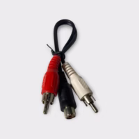 Quest VCA-7020 6 Dual RCA (M) to RCA (F) Adapter Cable - New-Old-Stock - Free Shipping (10 Pack)