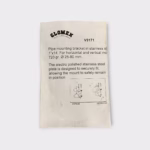 Glomex Pipe Mounting Bracket in Stainless Steel Thread1"x14 For Horizontal And Vertical Mount New-Old-Stock - Image 2