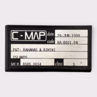 C-Map NT C-Card "Bahamas & Bimini Islands" NA-B601.04 - 29 June 1999 - Tested