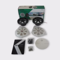 Kicker KM65 6.5'' Marine Speakers w/Charcoal And White Grilles New-Open-Box 90-Day Warranty
