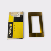 Vimar 16734.33 4Gang Matt Gold Plate Idea - Used/New Condition
