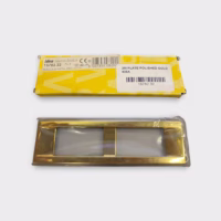 Vimar 16782.32 Two Module Metal Plate Polished Gold - New Old Stock