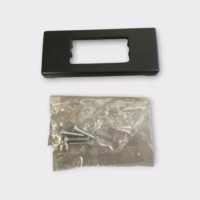 Vimar 08951.N 1 Module Black Wall Plate W/Hardware  - Used