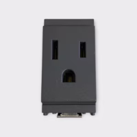 Vimar 16245 Grey Outlet 3P 120V 15A Recept 1m - Lightly Used